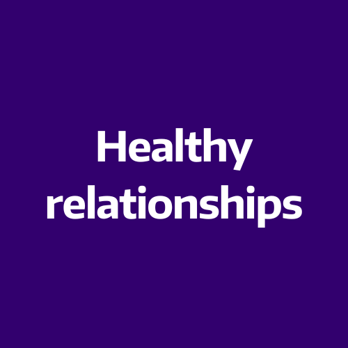 Healthy relationships button icon