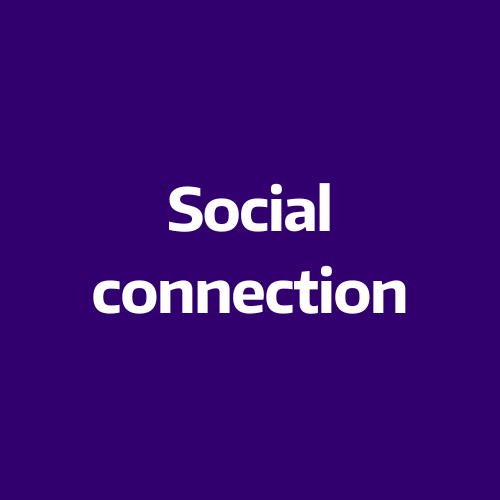Social connection button icon